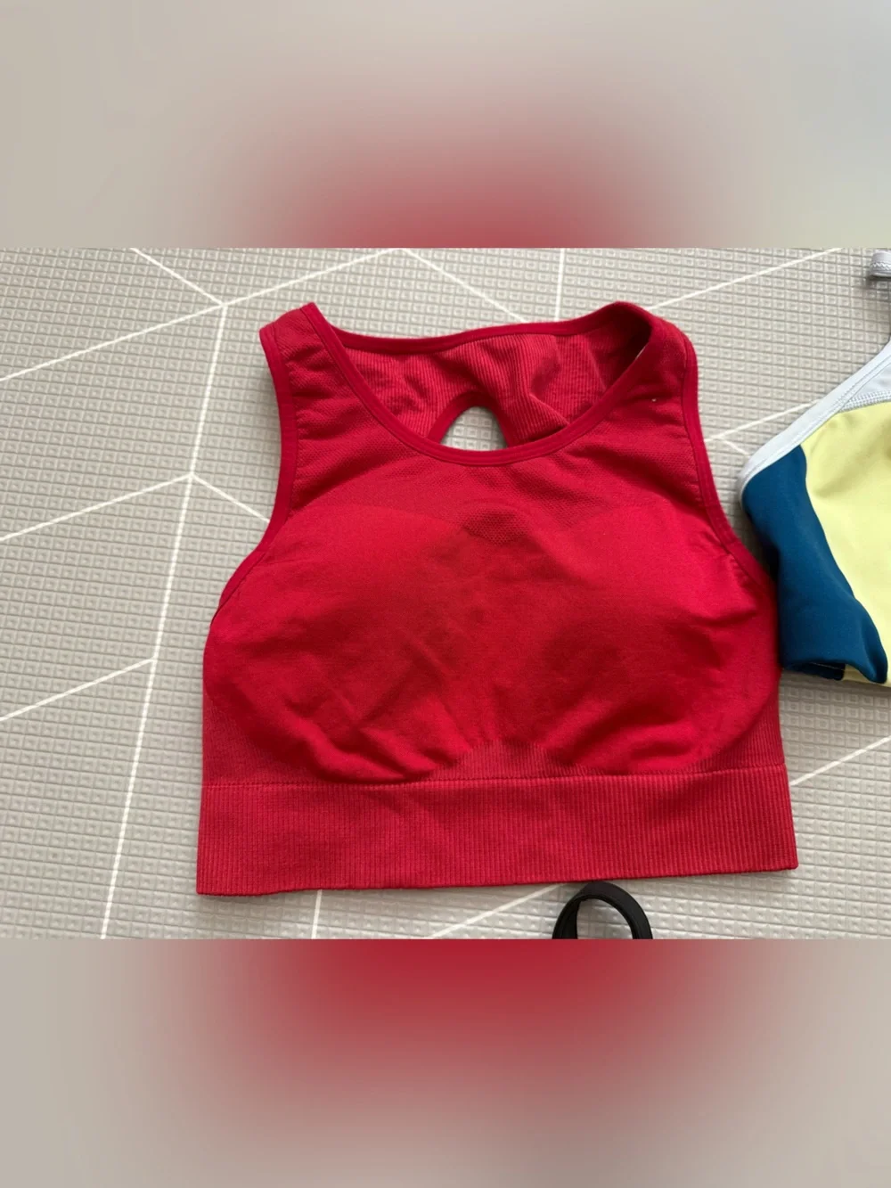Nike|+ Free people Bundle lot of sports bras,Red,lime green & printed•••Medium